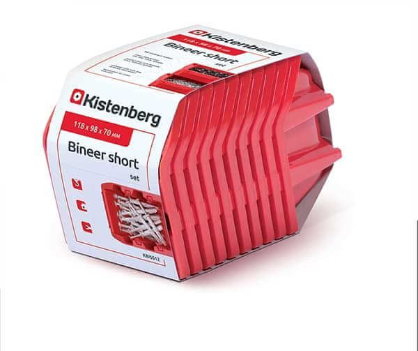 Kistenberg Úložný box 118x98x70mm, červený, súprava 10ks KISTENBERG